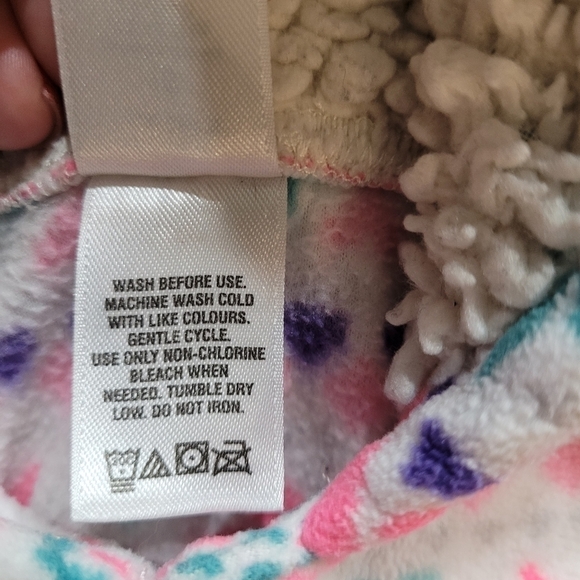 CARTERS 18m cozy winter fleece sherpa hoodie pullover - Picture 5 of 6